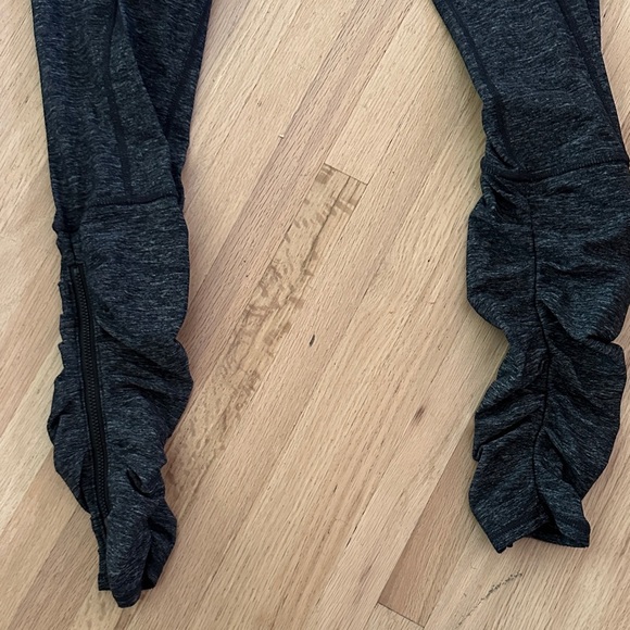 Lululemon Insight Pant Leggings Black Deep Coal Slub Denim Size 8 limited e - Picture 5 of 10
